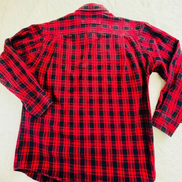 Duluth Trading Free Swingin Flannel 52007 Relaxed Fit Button Down Mens Sz Medium - Picture 10 of 11